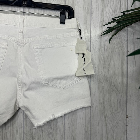 NWT Rag & Bone Boy Shorts White Martini size 26 NEW *FLAWED* - Picture 7 of 14